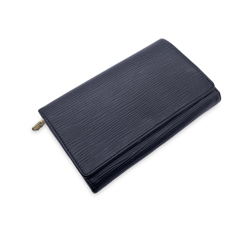 Louis Vuitton Epi Leather Porte-Monnaie Tresor Wallet w/ Box