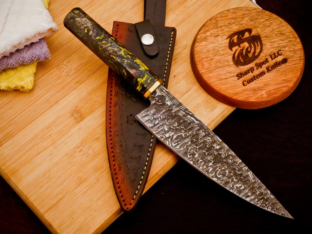 Sharp Spot Custom Hidden tang Kitchen Knife, Razor Sharp Catawiki