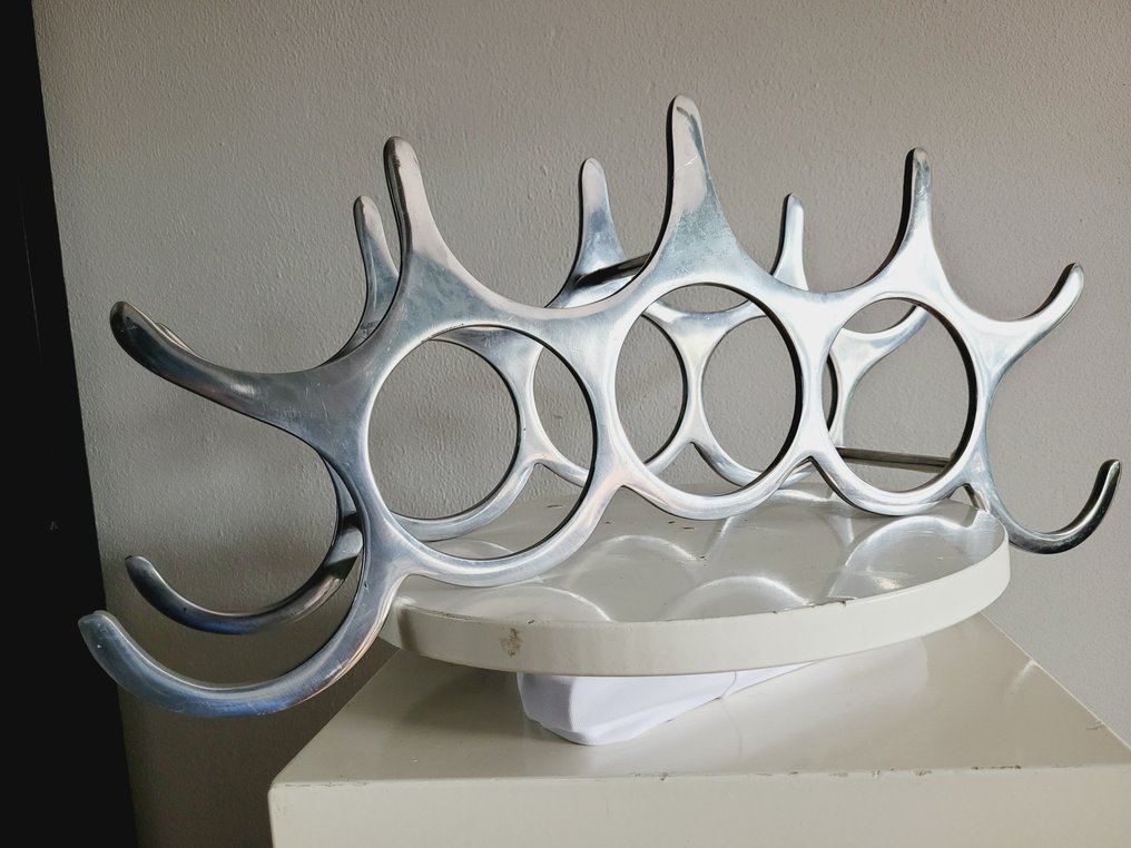 Michael Noll Portebouteilles 9 bouteilles Aluminium poli Catawiki