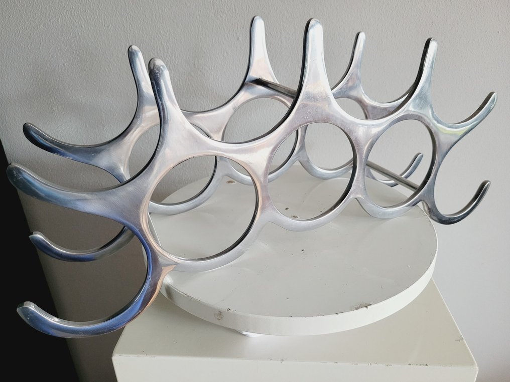 Michael Noll Portebouteilles 9 bouteilles Aluminium poli Catawiki