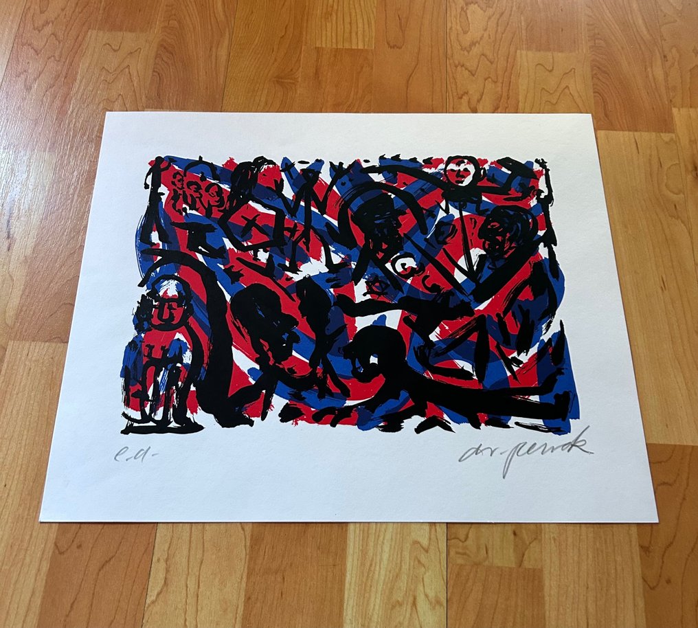 A.R. Penck (1939-2017) - Köpfe und Gestalten mit Geier - Catawiki