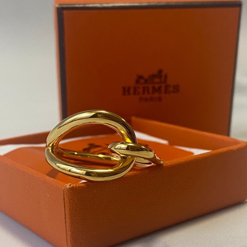 Hermes Gold-plated - Scarf ring - Catawiki