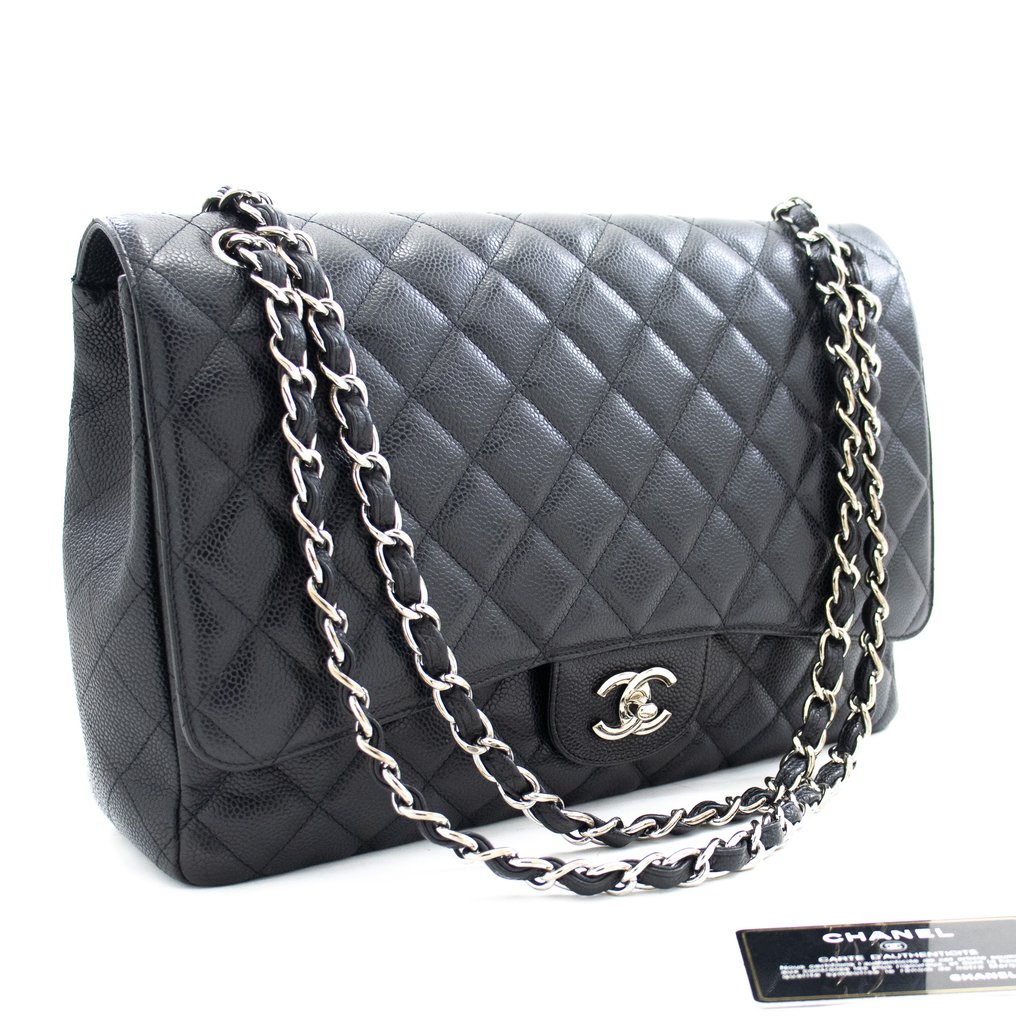 Chanel - Authenticated Chanel 22 Handbag - Leather Grey Plain for Women, Very Good Condition