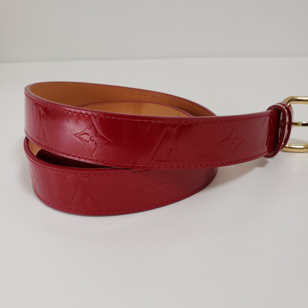 Louis Vuitton - Red Vernis Belt - Cintura - Catawiki