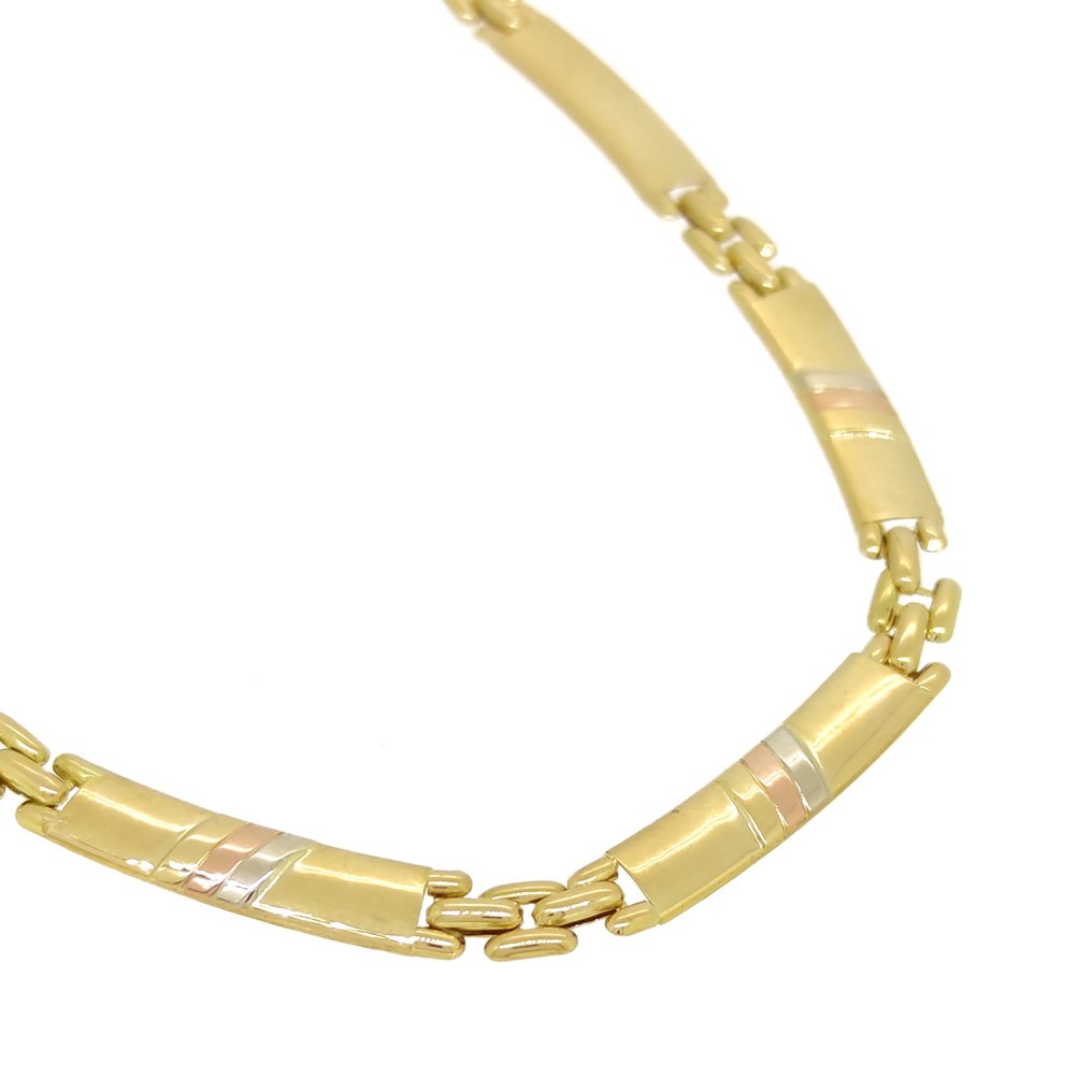 18 Kt Pink Gold White Gold Yellow Gold Necklace Catawiki 18 Kt Pink Gold White Gold Yellow Gold Necklace Catawiki