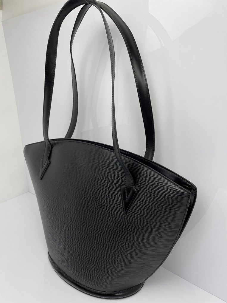 Saint jacques leather handbag Louis Vuitton Black in Leather