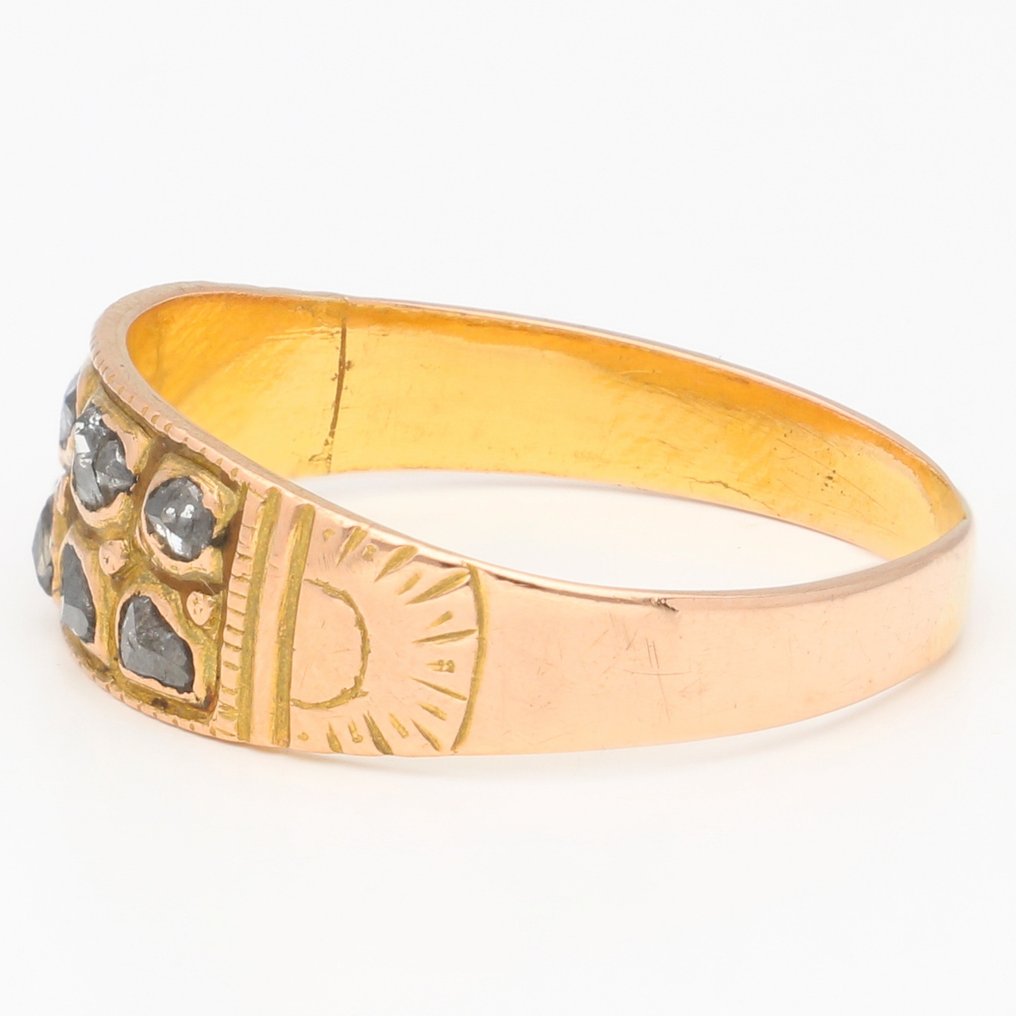 No Reserve 22 carats Or Bague Diamant Catawiki