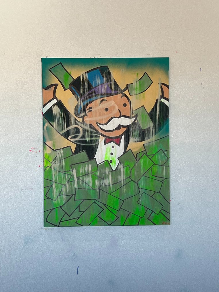 Alec Monopoly Rich Money Man Canvas Painting On The Wall Art