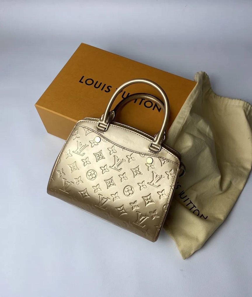 Louis Vuitton Brea Handbag Monogram Vernis Pm Auction