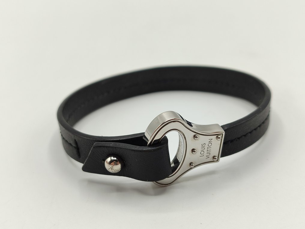 Louis Vuitton Steel, leather - Bracelet - Catawiki