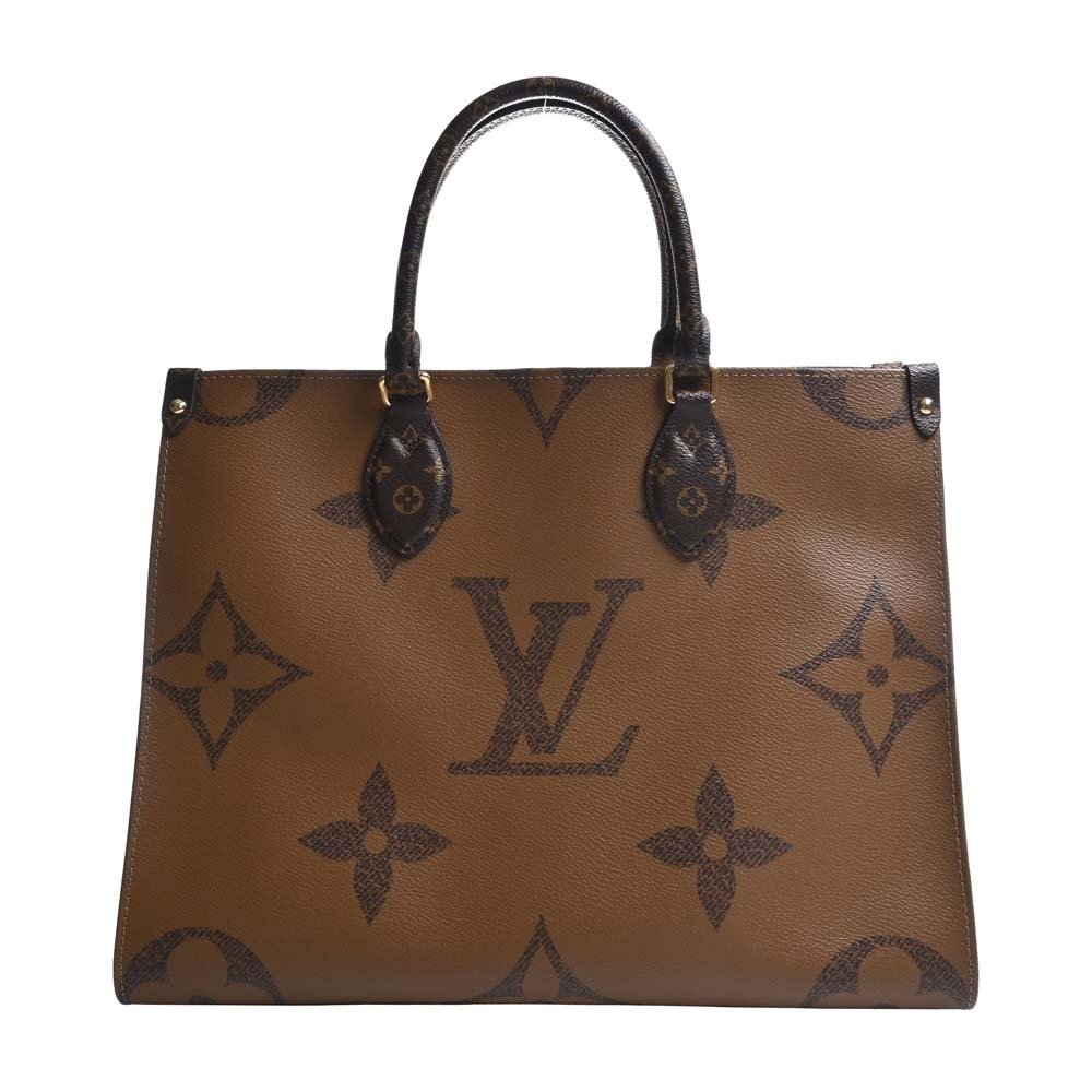 Louis Vuitton - Authenticated Onthego Handbag - Cloth Brown Plain For Woman, Very Good condition