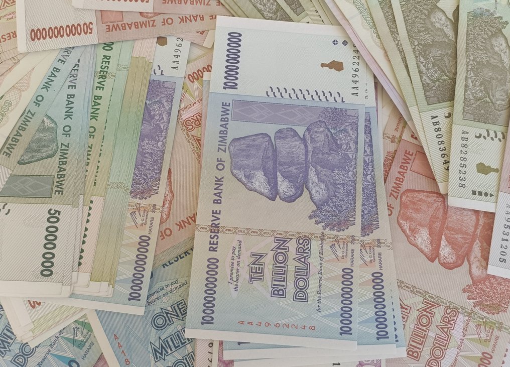 Zimbabwe. - 120 banknotes - various dates - Catawiki