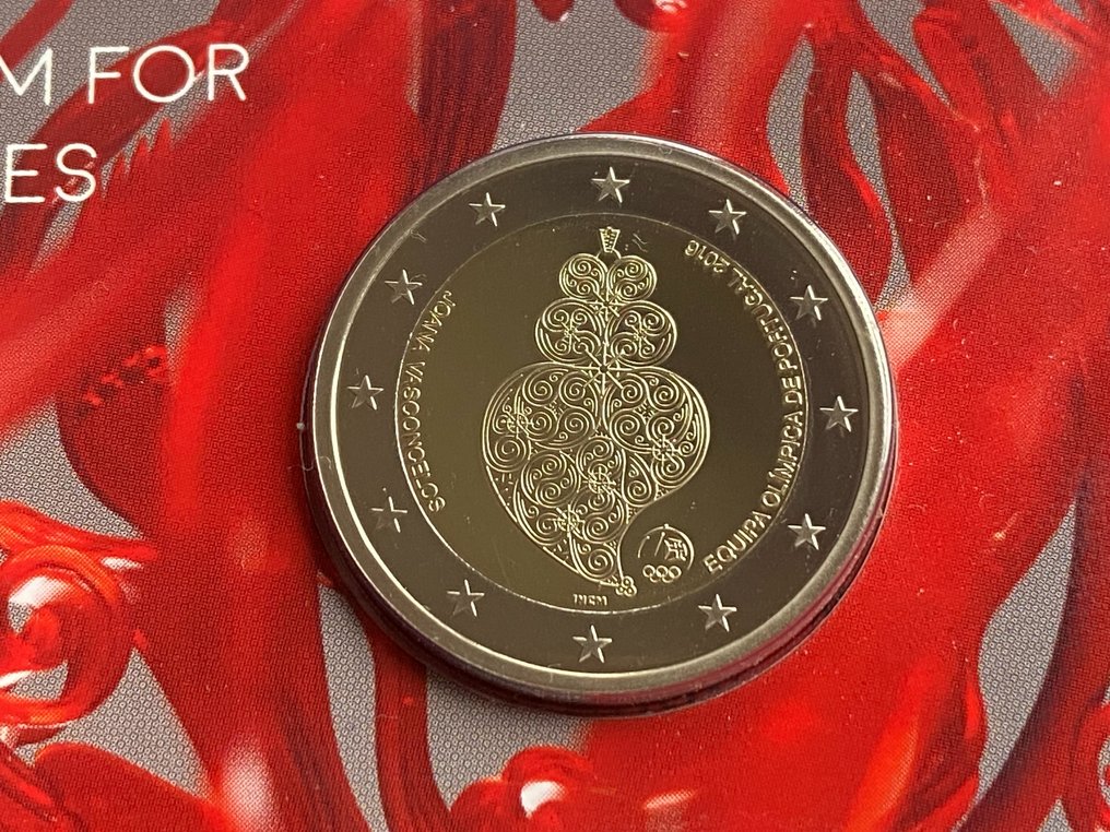 Portugal 2 Euro 2016 Olympic Games Coincard