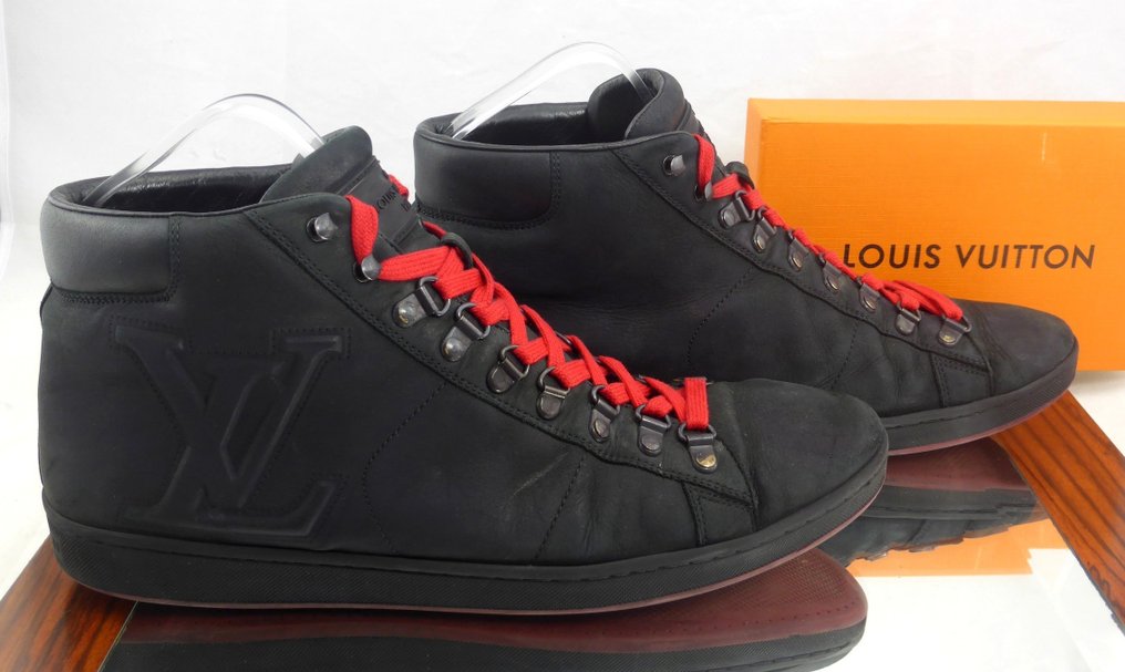 black and red louis vuitton shoes