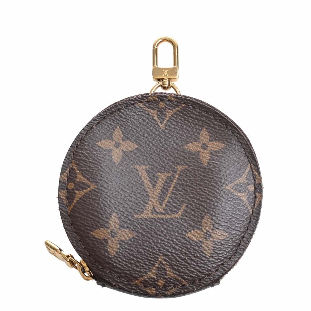 Pre-owned Louis Vuitton Round Coin Pouch Monogram Coated Canvas