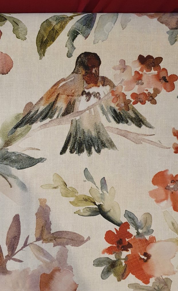 Uma pintura de flores e borboletas de louis vuitton
