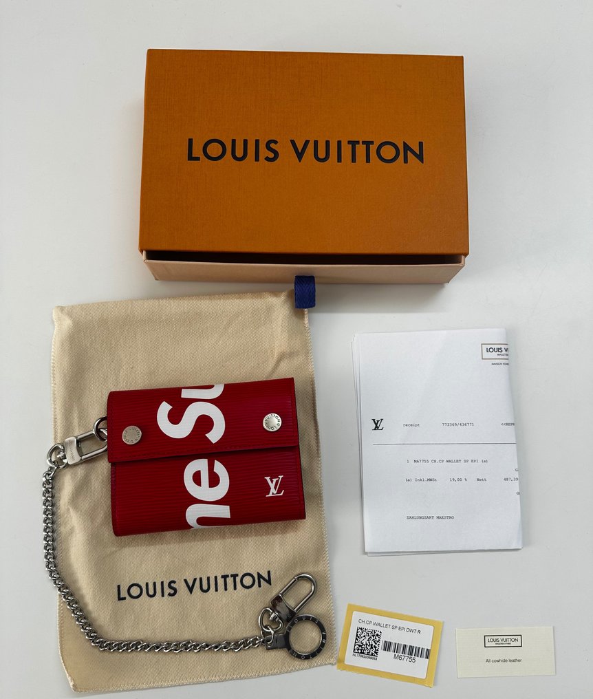 Louis Vuitton Supreme EPI Chain Wallet