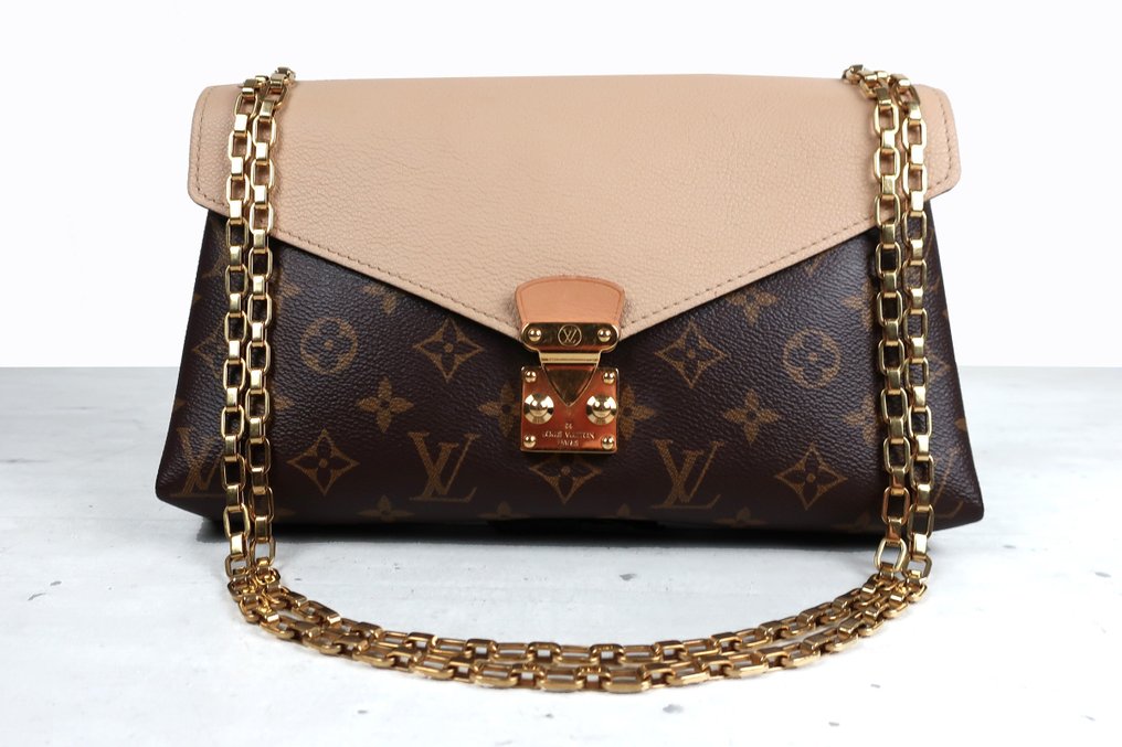 Louis Vuitton Pallas Chain Shoulder Bag Monogram Canvas and Calfskin