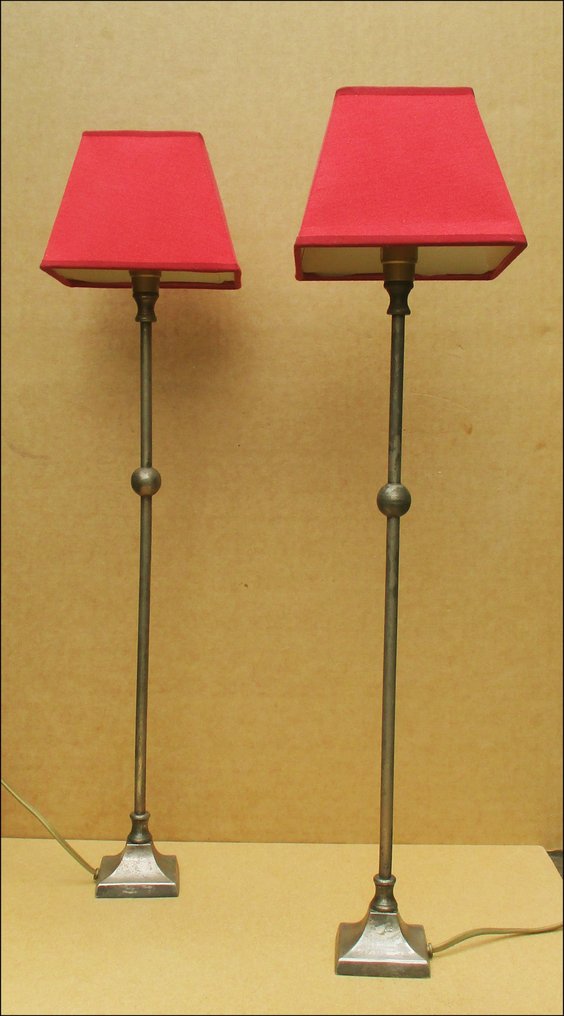 2 large table lamps (height 62 cm) metal Catawiki