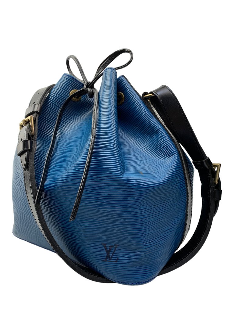 Black Louis Vuitton Epi Petit Noe Bucket Bag