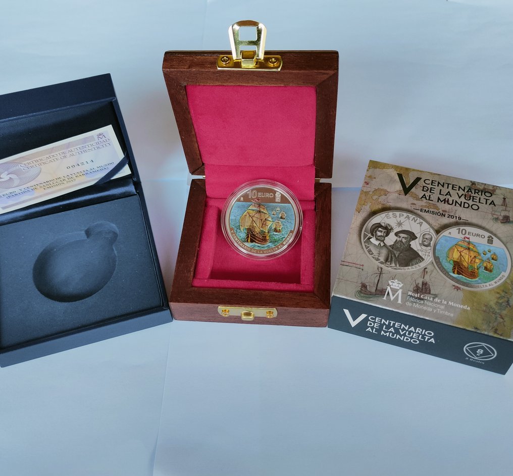 Espagne. 10 Euro 2019 "Centenario de la Vuelta Al Mundo Partida de