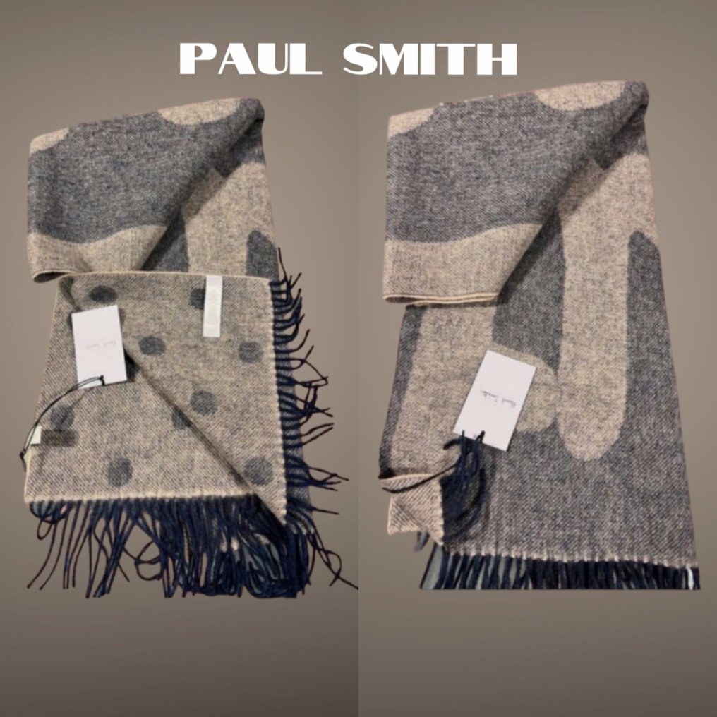 Paul Smith Black Label - Paul smith Paul’s large logo wool cashmere ...