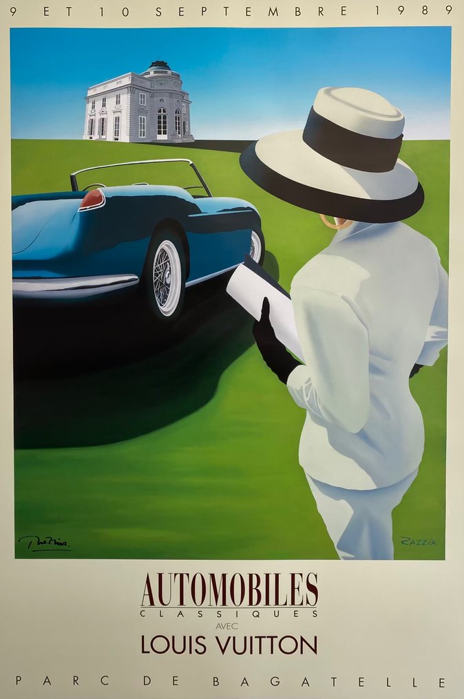 Concours Automobiles Classiques et Louis Vuitton, Original Vintage Poster