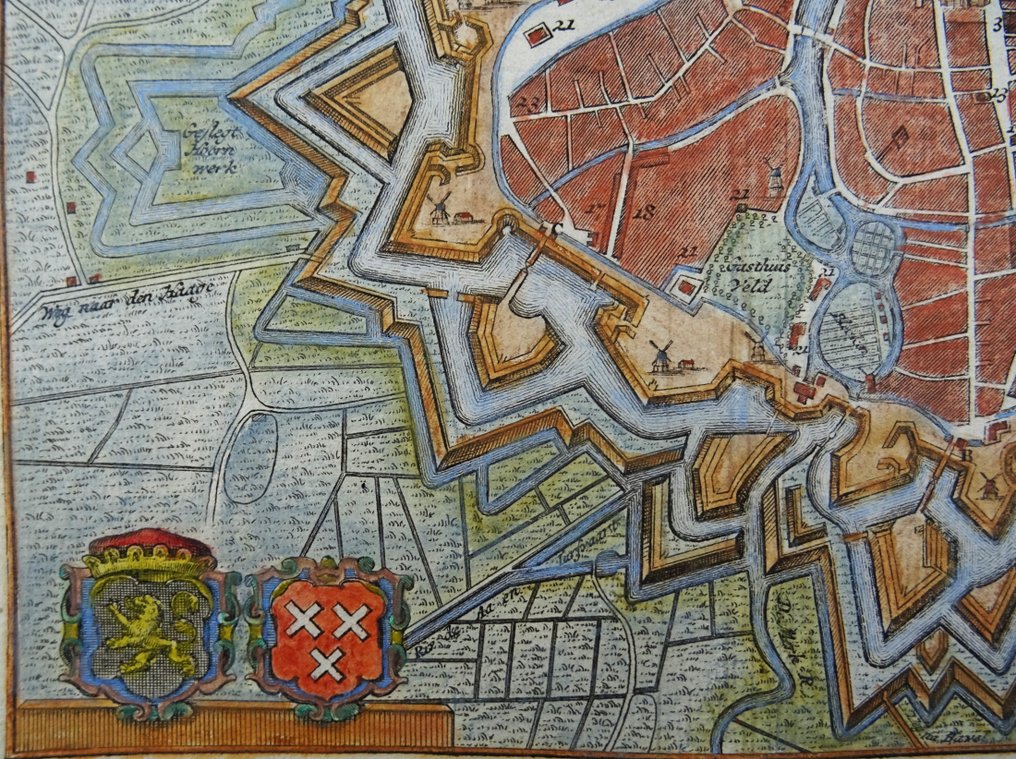 Países Bajos, Breda; I. Tirion Grondtekening der Stad Breda 1721