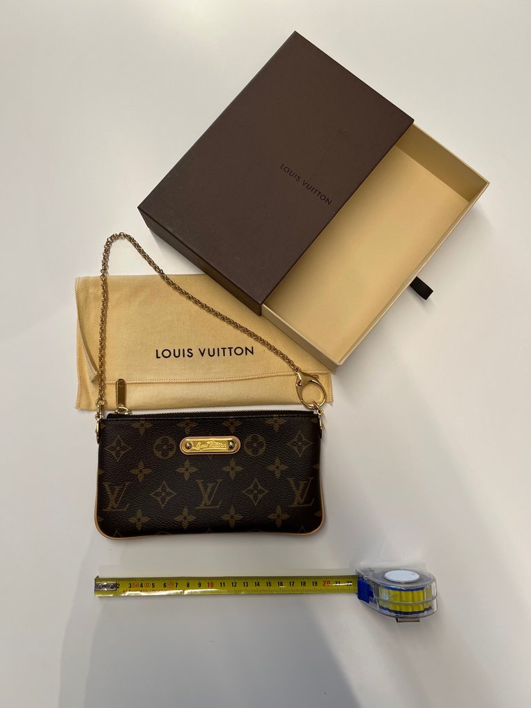 Louis Vuitton Brown Monogram Canvas Milla Pochette Clutch Bag Louis Vuitton