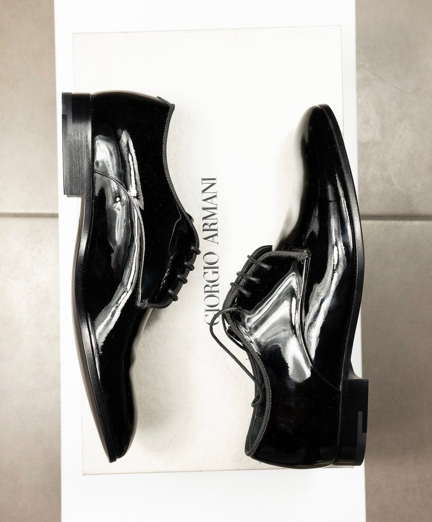 Armani lace hot sale up shoes