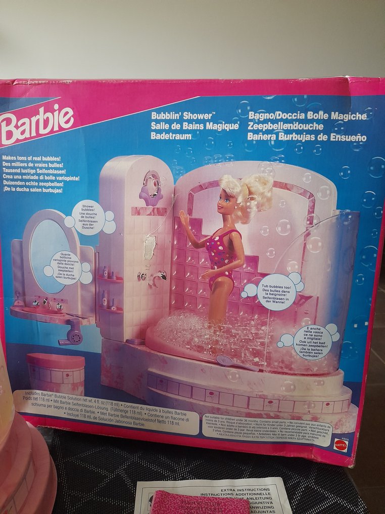 Mattel Vintage Dollhouse Bubblin Shower 1990 1999 Italy