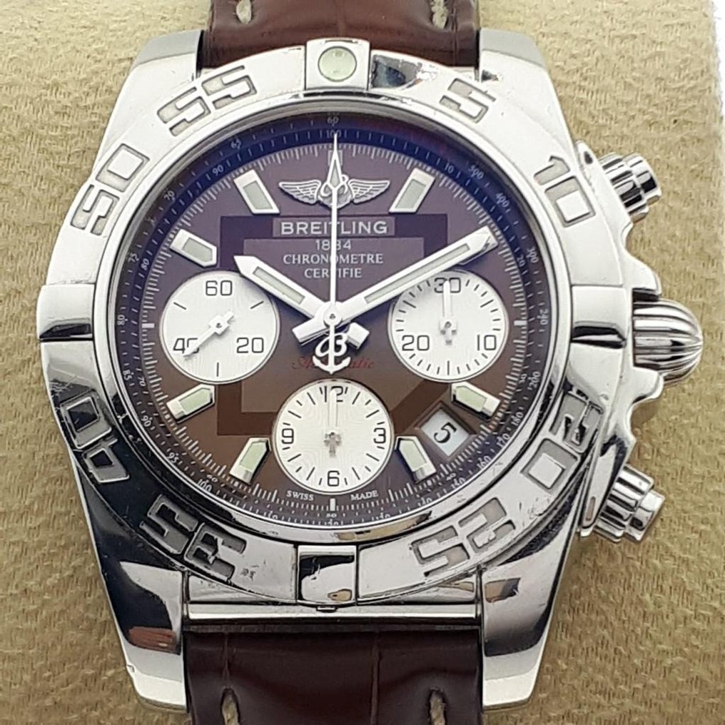 Breitling Chronomat 41mm Automatic Chronograph Chocolate Grey
