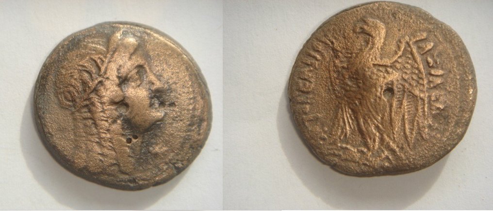 Egito. Ptolemeu VI Filómetor (180-145 a.C.). Trihemiobol - Catawiki