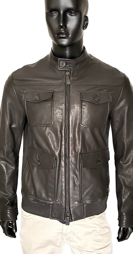 52 Armani Leather - Coat - Catawiki