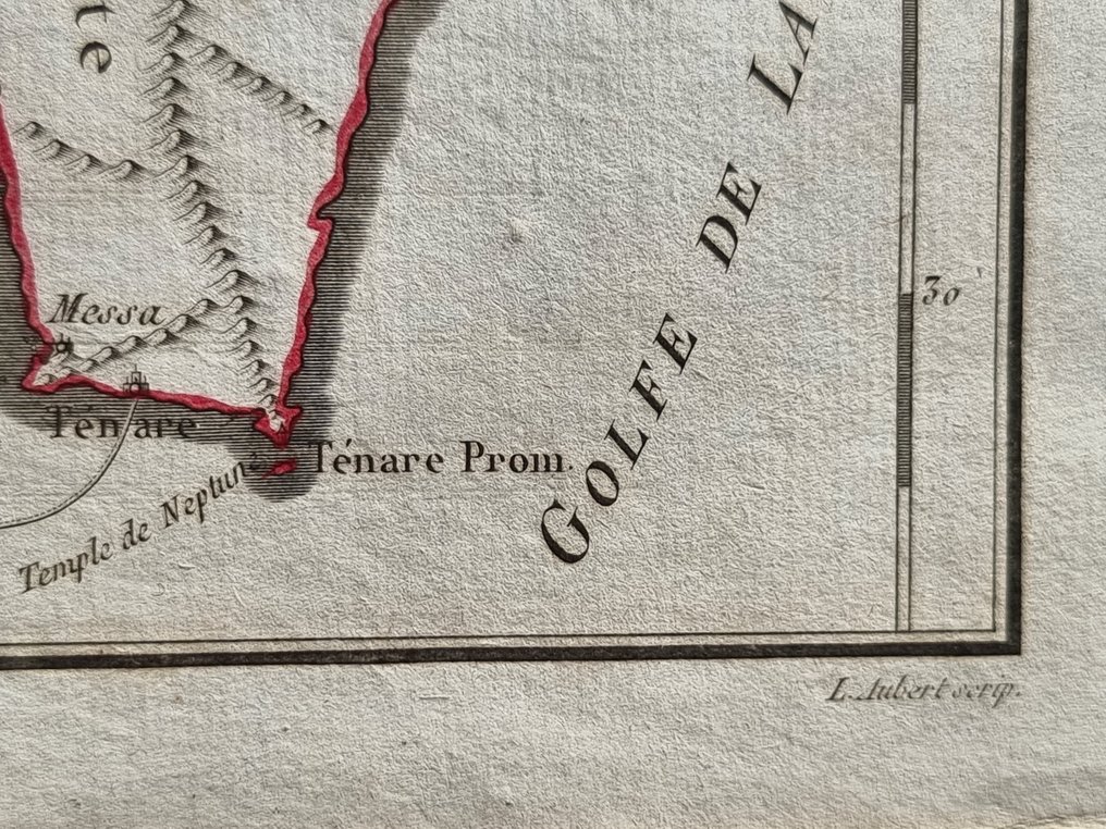 Europe, Map Greece / Messinia; Barbié du Bocage, JeanDenis / Pierre