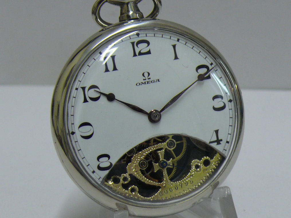 Omega Skeleton customized pocket watch NO RESERVE PRICE 19011949