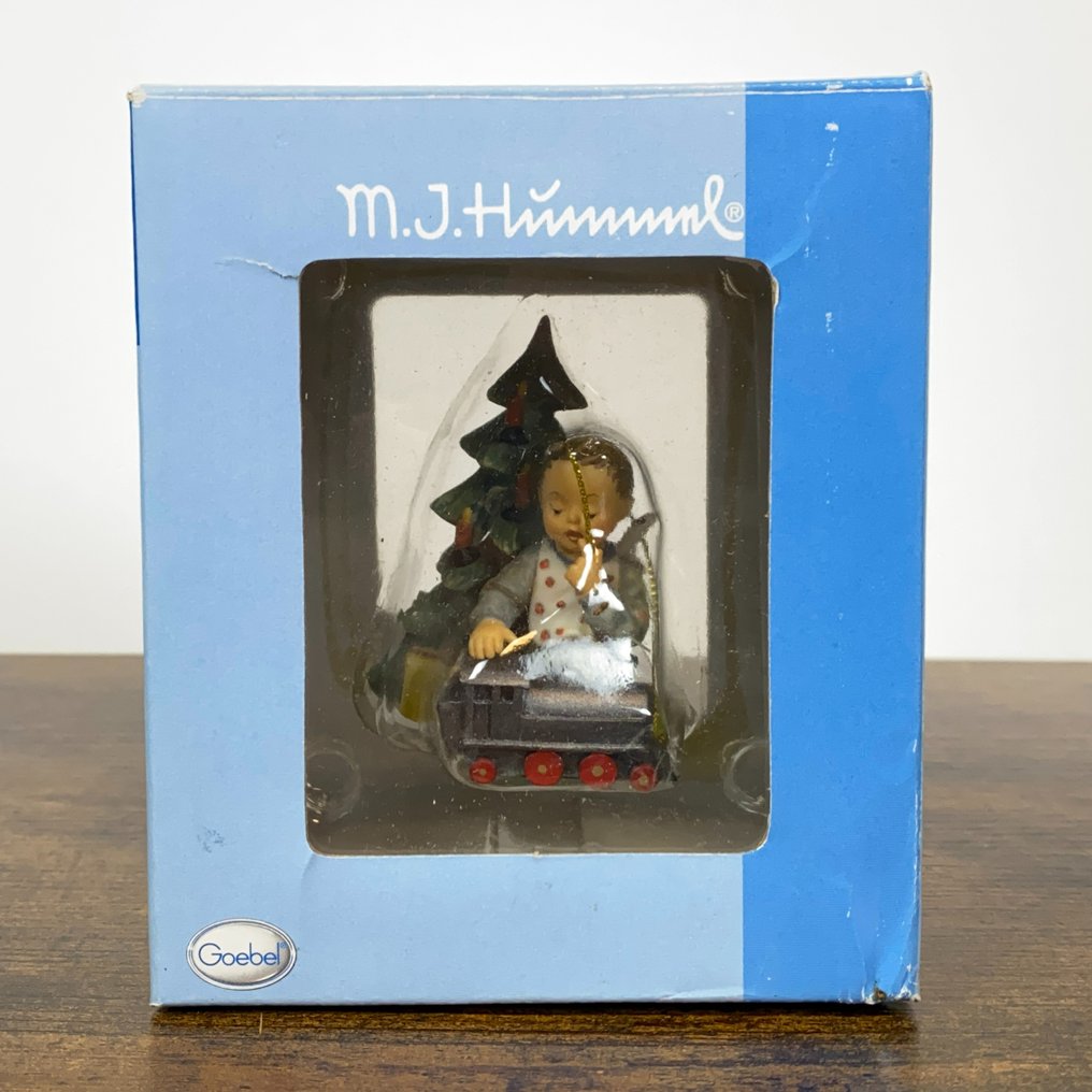 Hummel Christmas Tree Hanger Full Speed Ahead Figurine Porcelaine