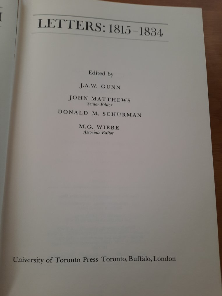 Benjamin Disraeli Letters 1815 1847 1982/1989 Catawiki