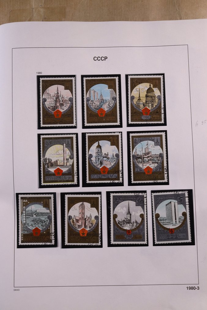 Sovjet-Unie 1980/1991 - Collectie in Davo standaard voordrukalbum ...