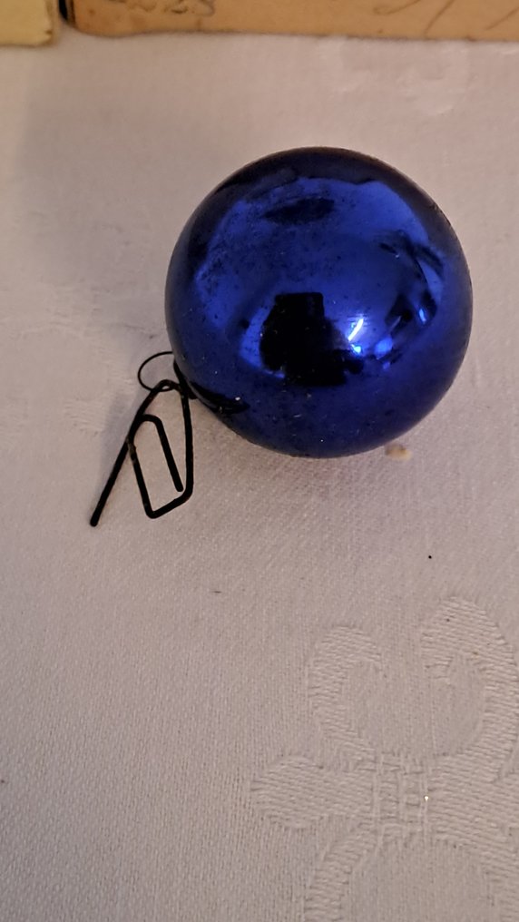 Antieke glazen mondgeblazen kerstballen Kerstdecoratie DDR (24
