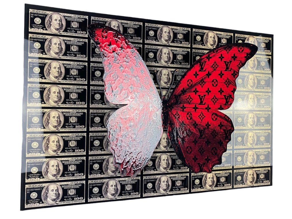 AmsterdamArts - Louis Vuitton beautiful butterfly 3D wall art - Catawiki