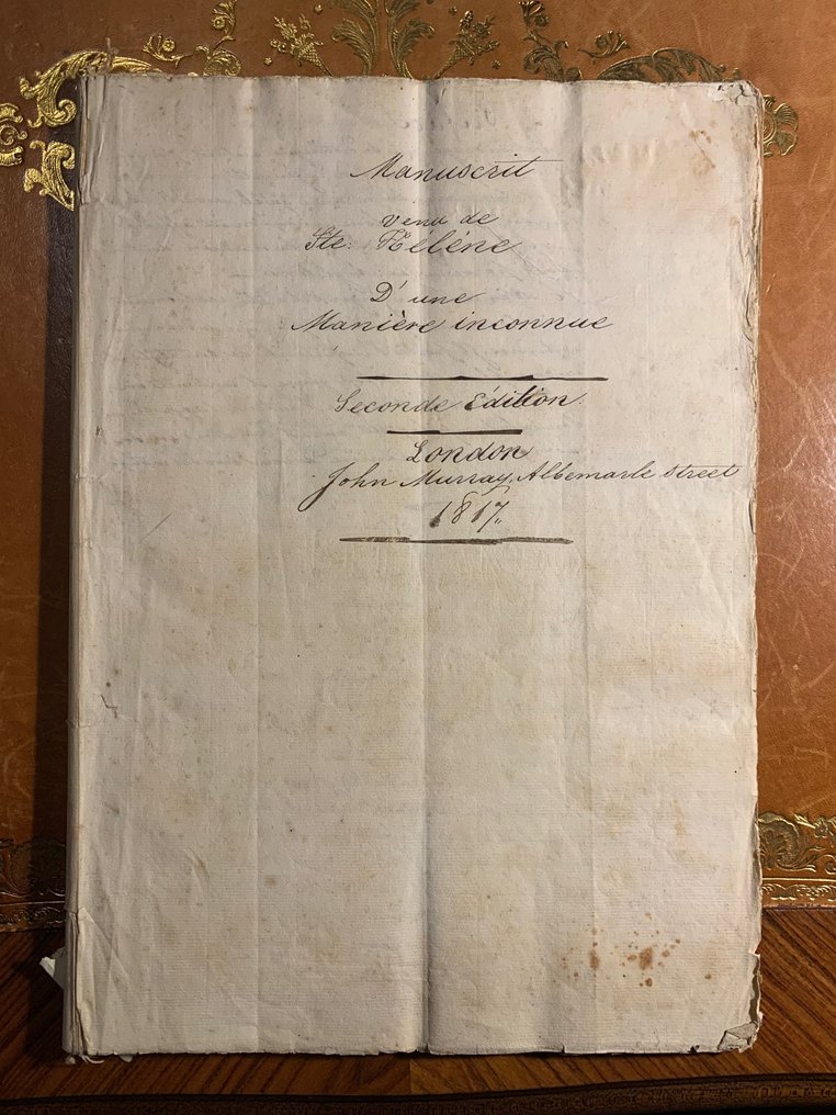 Document Napoleon 1er Manuscrit de SainteHélène [copie originale d