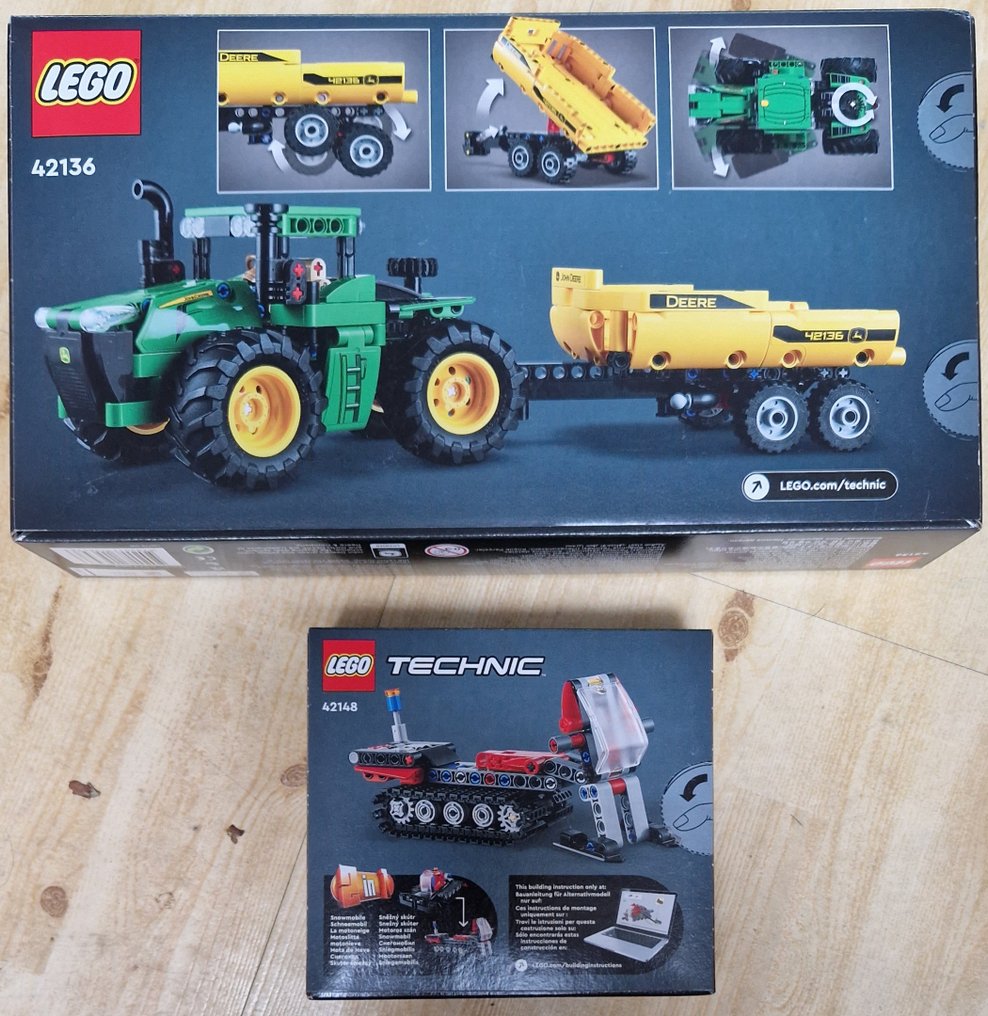 LEGO - Technic - 42136 & 42148 - John Deere 9620R 4wd Tractor & Sneeuw  schuiver - 2020+ - Netherlands - Catawiki