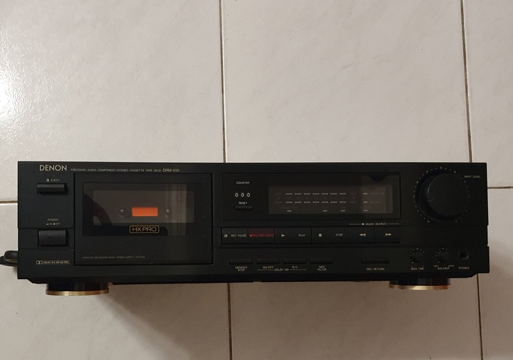 Denon DRM510 Stereo Cassette Tape Deck Precision Audio Dual