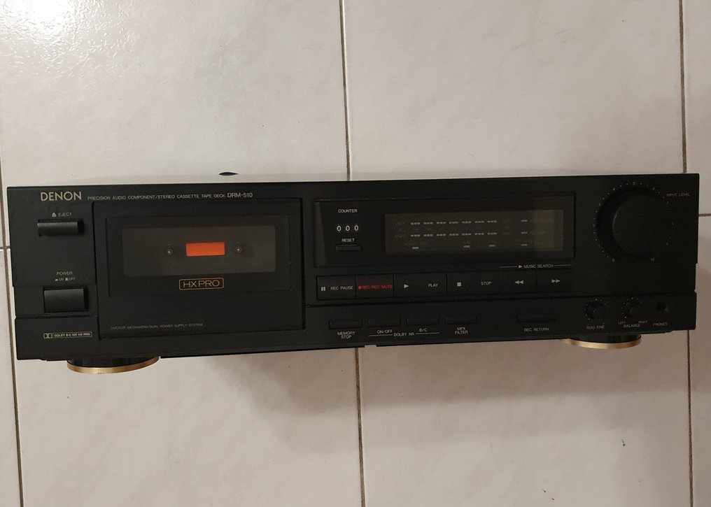 Denon DRM510 Stereo Cassette Tape Deck Precision Audio Dual