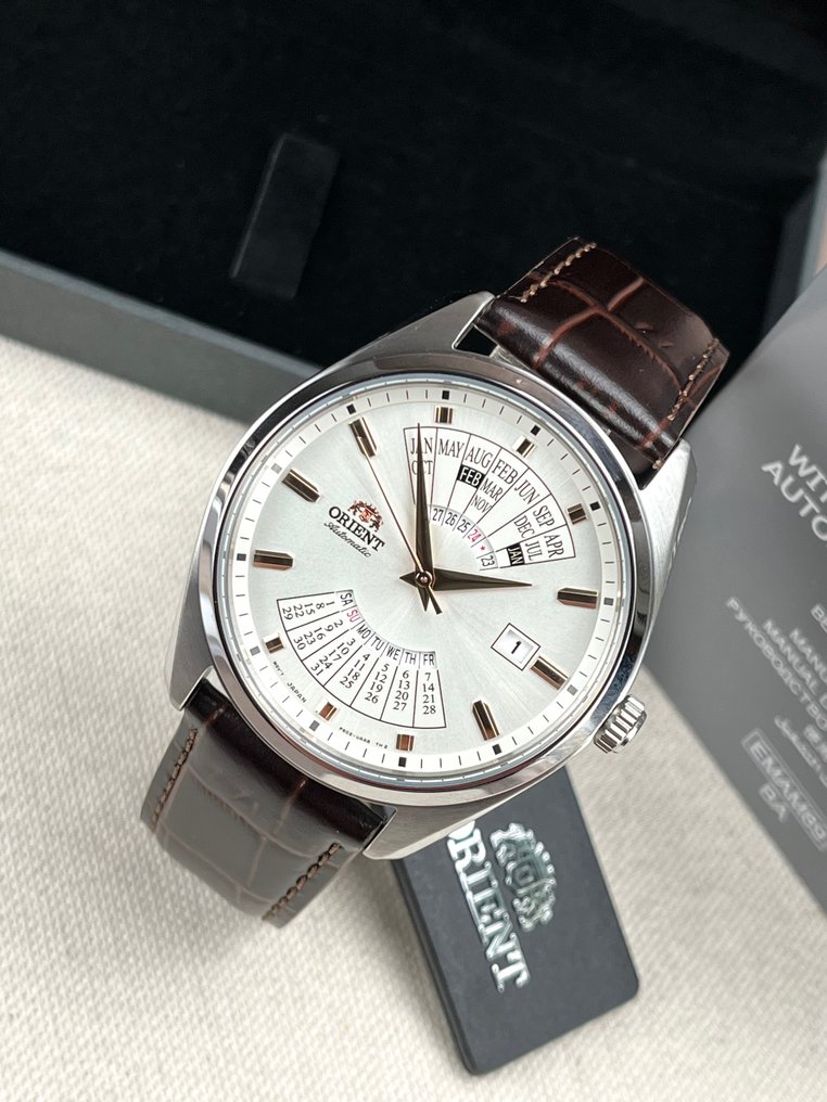 Orient multi year online calendar watch