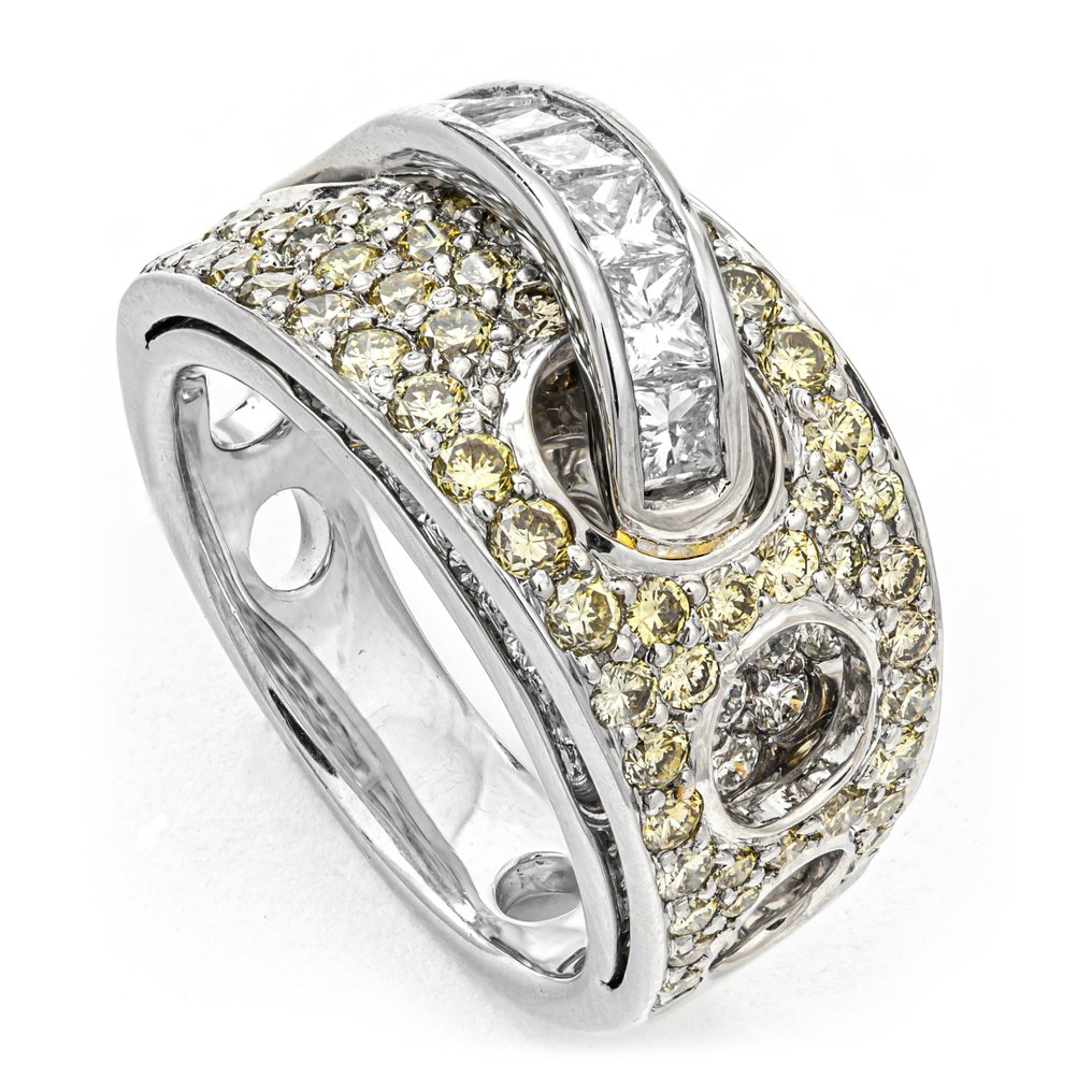 2.83 tcw VVS1 VVS2 Diamond Ring Diamond Platinum Ring