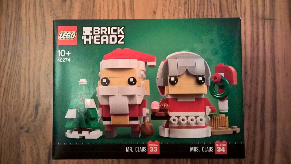 LEGO BrickHeadz 40274 Signore e Signora Claus MISB