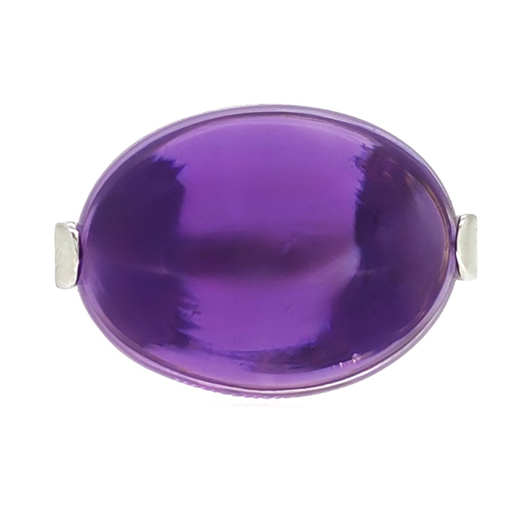 18 Kt White Gold Ring Amethyst Catawiki 18-kt-white-gold-ring-amethyst-catawiki