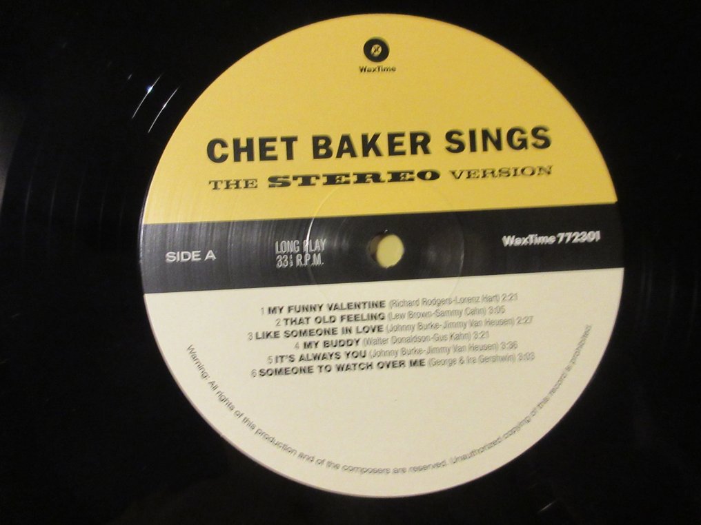 Chet Baker - Chet Baker Sings: The Mono & Stereo Versions 2LP - Doppel